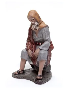 

Christmas Nativity Scene, Birth, manger, original Replica J.L.Mayo Pastor to the fire BEL066