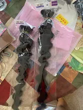 Lumiere-mechones de cabello humano mechones de cabello suelto de ondas profundas con cierre y 3/4 mechones 100% cabello humano para mujer negra, cabello Remy