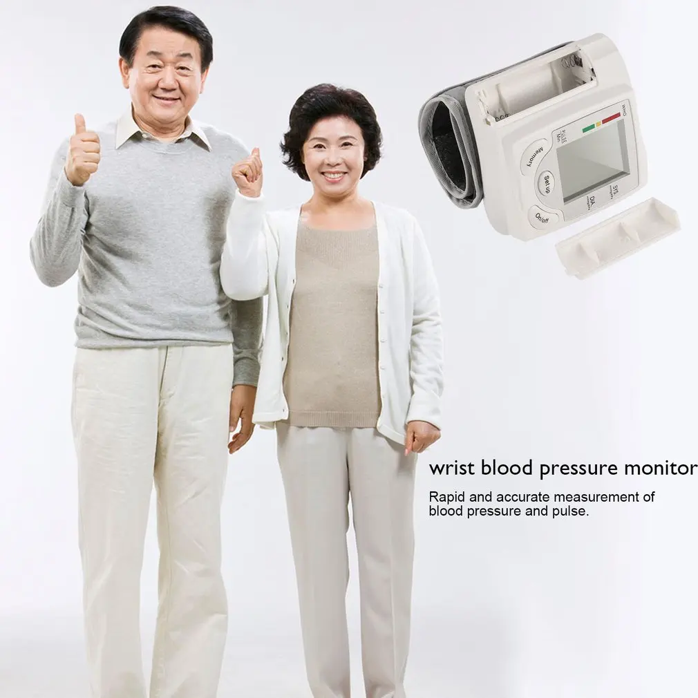 Medical Digital LCD Automatic Wrist Blood Pressure Monitor Bp Tonometer Meter Wrist Sphygmomanometer Tansiyon Aleti Tensiometer blood pressure monitor,blood pressure meter