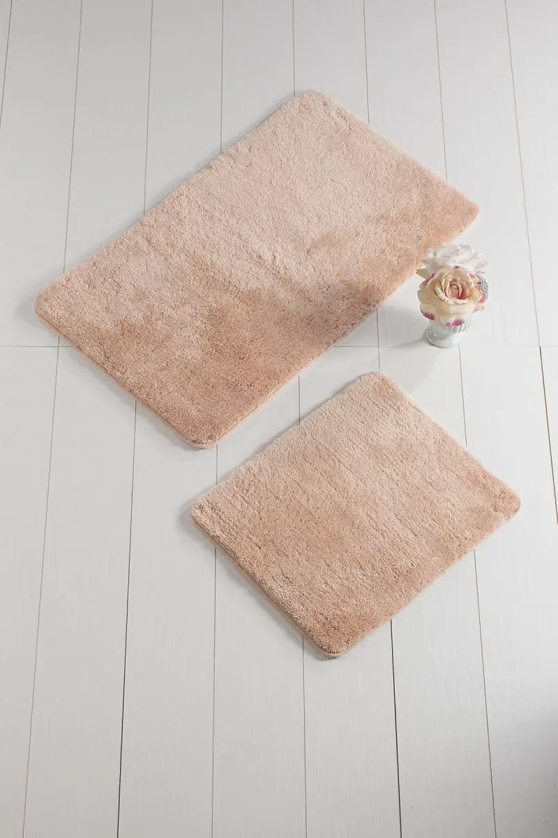 Коврики для ванной нескользящие Противоскользящие коврики противоскользящие цвета 2'Li набор лосось 60X100 см-50X60 см