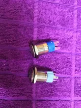 Switch Ring-Lamp-Power Symbol-Button Led-Light Metal 16mm Waterproof Self-Lock NO 1NO1NC