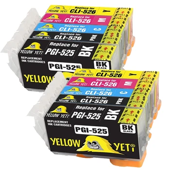 

10pcs PGI525 CLI526 Ink Cartridge for Canon Pixma IP4950 iX6550 MG5150 MG8170 MG8220 MG5350 MG6150 Printer PGI-525 CLI-526