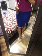 Skirts Stretch Formal High-Waist Women Ladies Package Pencil Hip-Sp5602 7-Colors Work-Wear