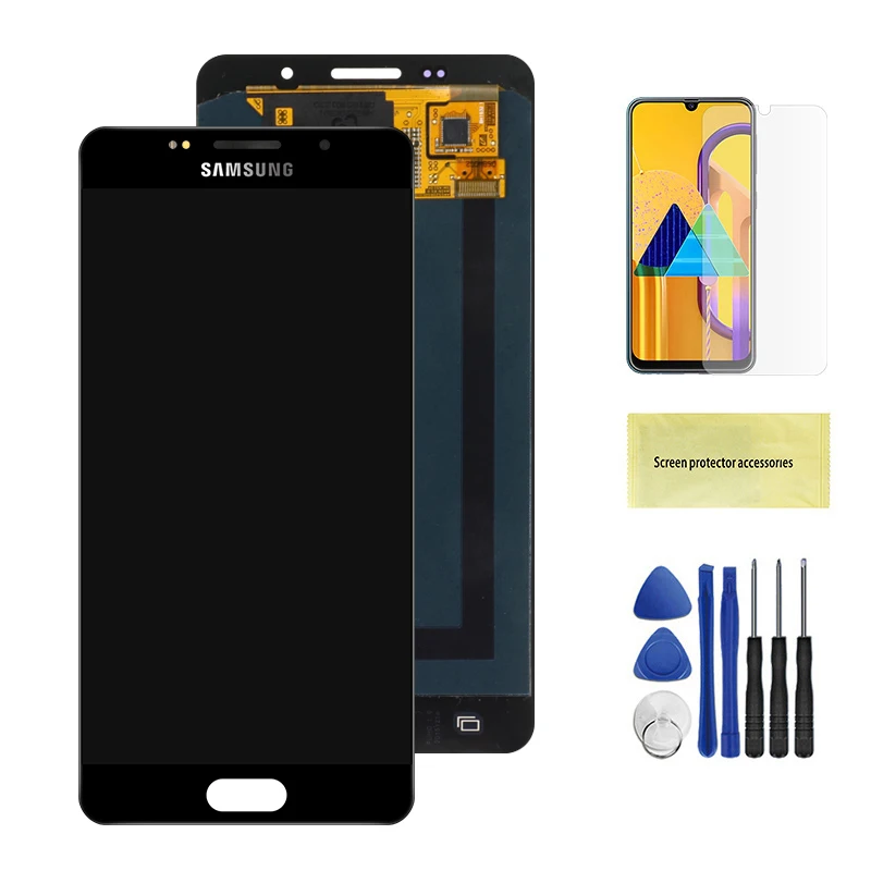 Тесты ЖК-дисплей для samsung Galaxy A5 A510F A510M A510FD A5100 A510Y ЖК-дисплей Дисплей кодирующий преобразователь сенсорного экрана в сборе