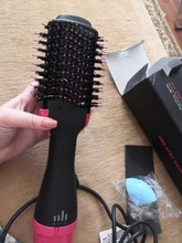 Secador de pelo 2 en 1 de un paso, cepillo de aire caliente, rizador, secador eléctrico, herramientas de estilismo para el cabello