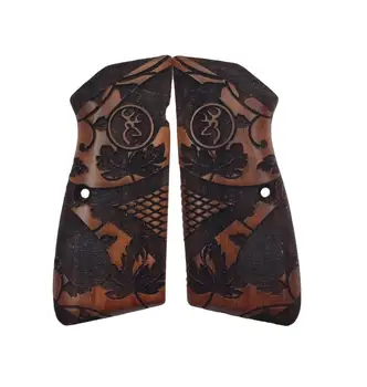 

Belgium Browning Laser Cutting Walnut Tree Wooden Grip Model.54