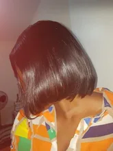 Bob peluca brasileña corta hueso recto pelucas de cabello humano para las mujeres negras peluca negra T malla con división Bob Peluca de cabello humano Pre arrancado