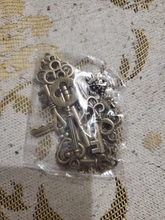 13 Uds Vintage encantos mixto colgante de llaves bronce antiguos encantos clave collar pulseras DIY joyería de Metal al por mayor