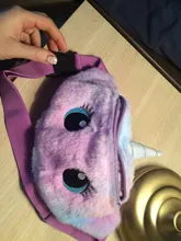 Riñonera con diseño de unicornio para mujer, Cangurera de felpa con diseño de dibujos animados, para teléfono bolso de viaje, monedero, 2021