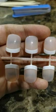 False-Nails Short Acrylic Faux-Ongles French Natural Home Office 24PCS for Classical