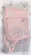 2020,lasmujeres,lindo,mono,ITA,Bolso,Bolsa,gato,Mochila,Mochila escolar,muchachas adolescentes,transparente,bolsa de insignia,Anime