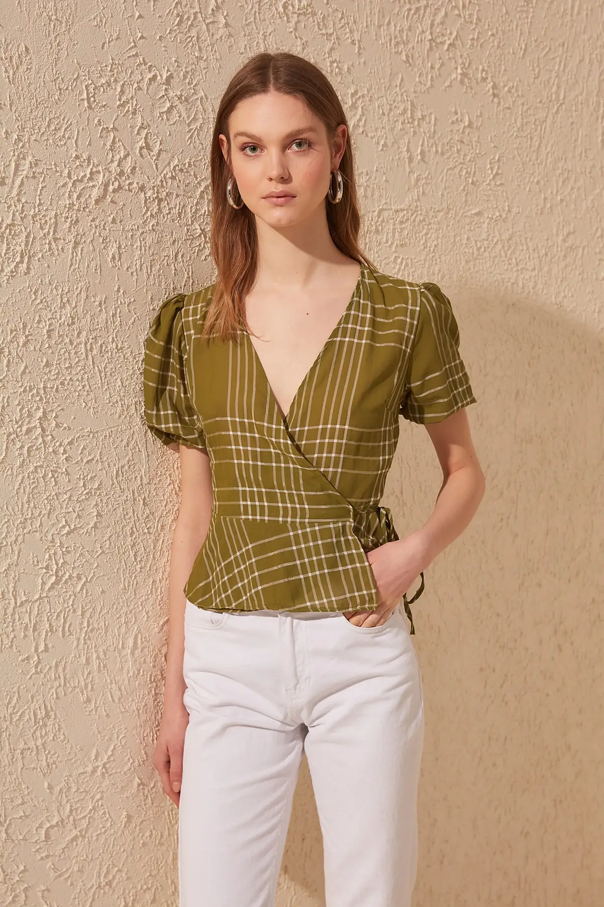 Trendyol Plaids Blouse TWOSS20BZ0469