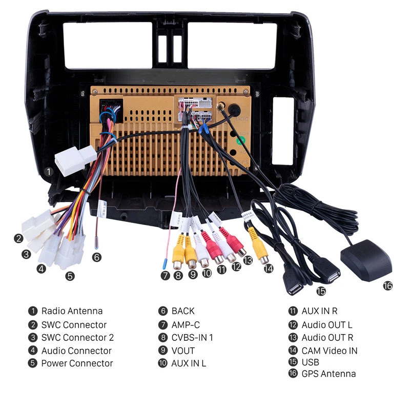 Lionet gps навигация для автомобиля Toyota Prado 2010-2013 9 дюймов RT1053X