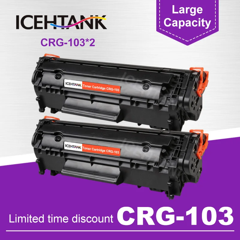 

ICHTANK 2200 pages No Waste Powder Black Toner Cartridges for Canon 703 303 103 LBP 2900 3000 LBP2900 LBP3000 Laser Printer