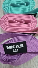 MKAS-Bandas de resistencia largas para Fitness, conjunto de tela de entrenamiento para ejercicio, bandas elásticas para glúteos, asistencia para mujer, 3 piezas