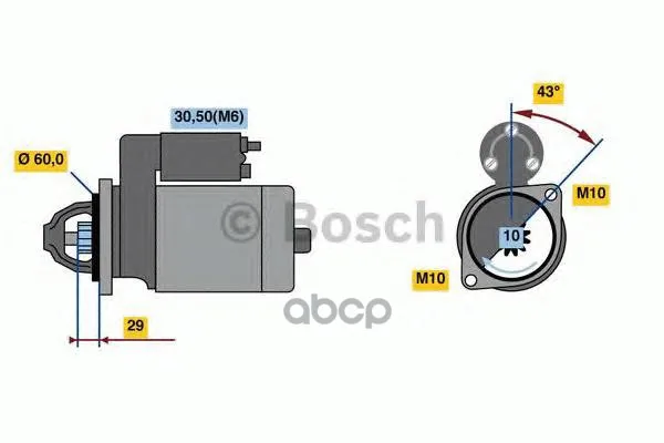 Стартер 0001107459 Bosch арт. 0001107459