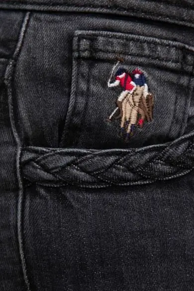 U.S. POLO ASSN. Черные узкие джинсовые брюки