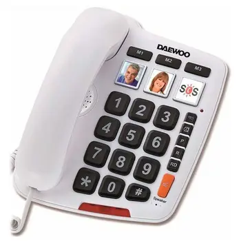 

Landline for the Elderly Daewoo DTC-760 LED White