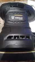 DEKO-LIJADORA ORBITAL Random DKSD125J1, 350W, con escape de polvo y depósito de polvo híbrido