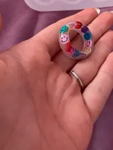 Molde de cristal para anillos para agujeros hecho a mano, joyería de anillo, molde de silicona, molde de epoxi, resina epoxi para fabricación de joyas, 6/14