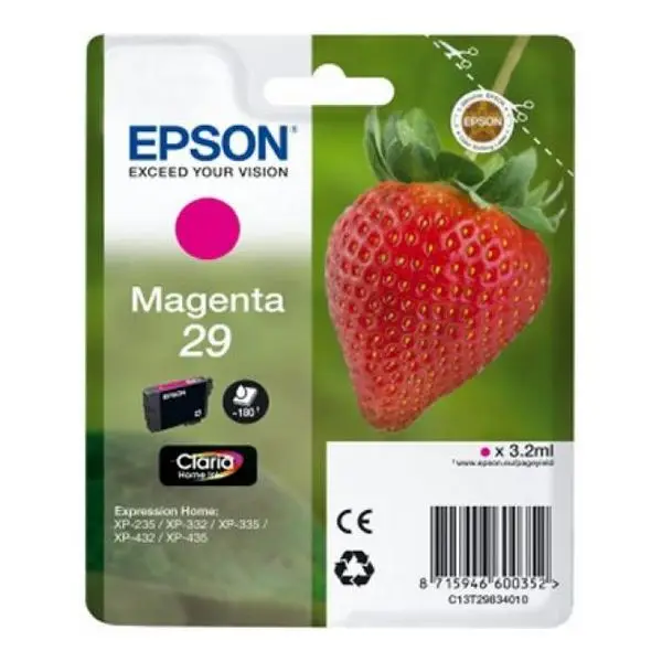 Чернильный картридж Epson C13T298340 пурпурный