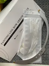 Regla de posicionamiento de arco para Mapeo de cejas, herramienta de medición de maquillaje, revestimientos de teñido de hilo, seguro, Microblading semipermanente