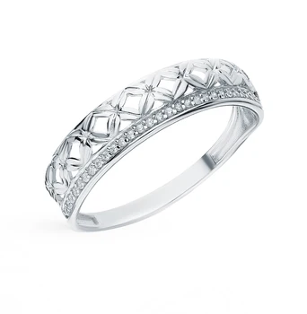 

Silver ring with cubic zirconia sunlight sample 925
