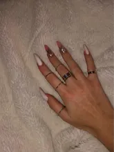 Fashion Punk joint Ring Set Geometric Twist Minimalist Jewelry Metal circular golden