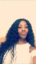 Mechones rizados con ondas al agua y cierre, pelo de Malasia, 3/4 mechones con cierre de encaje, extensiones de cabello humano mechones no Remy con cierre