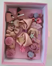 Diadema de bebé para niña, turbante Darling con lazos, diademas elásticas, clips, conjunto de horquillas, accesorios para bebé, 18 uds.