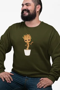 

Angemiel Wear Recommendation Giving Groot Green Men 'S Sweatshirt