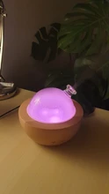 Aroma Diffuser Humidifier Aromatherapy-Machine Wooden Waterless-Off Household Spray Night-Light