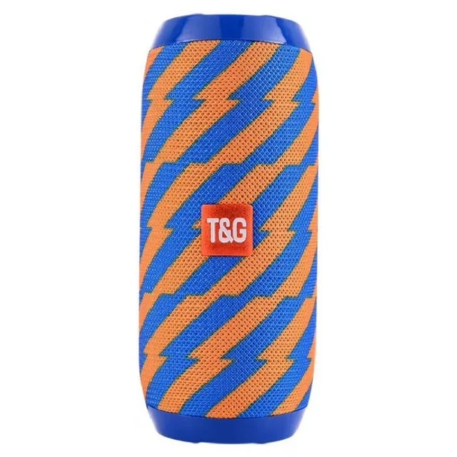 Blue-yellow TG117 открытый Bluetooth динамик портативный водонепроницаемый бас беспроводной громкий динамик мини Колонка коробка сабвуфер Поддержка TF карты - Color: Blue-yellow