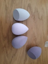 4/1pc maquillaje licuadora Puff cosmético de maquillaje esponja con caja de almacenamiento de la Fundación esponja para polvo herramienta de la belleza de las mujeres Accesorios