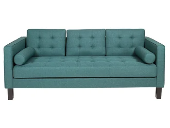 

2-Seater Sofa (203 x 81 x 81 cm) Pine Polyester Green