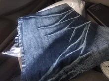 2020 de alta calidad de los hombres casuales de vaqueros rectos de corte Slim vaqueros Biker plisados Pantalones Hombre pantalones de mezclilla Casual de talla grande 42