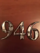 Cartel de número de puerta, autoadhesivo, 3D, 5cm/7cm, para apartamento, Hotel, oficina, dirección, calle, pegatinas, señal de placa