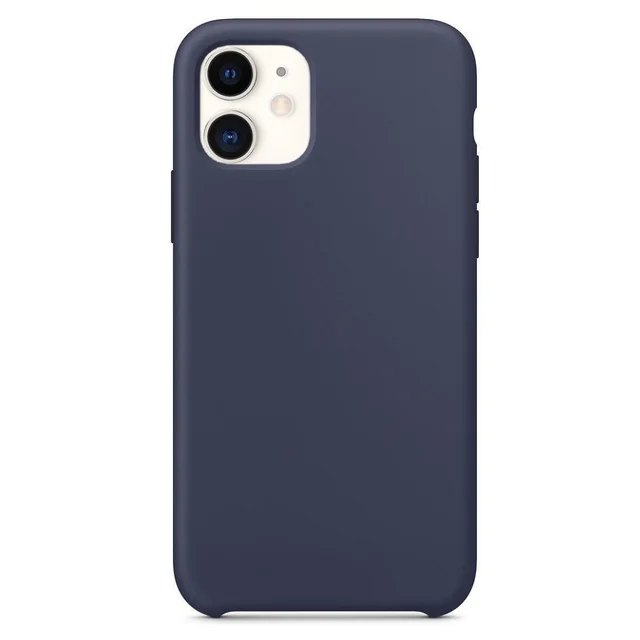 Silicon case for 5/5S/6/7/8/X/xs/xr/11/11pro12/12pro/12 Pro Max Navy blue