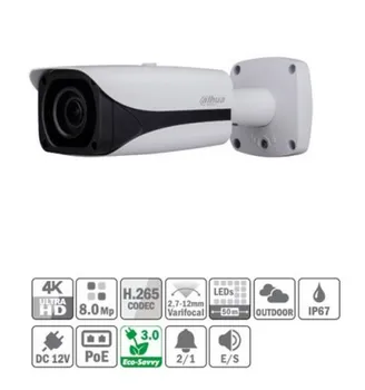 

Tubular IP H265 8M 4K DN dWDR 3D-NR IR50m 2.7-12VFM IVS IP67 PoE AUDIO IPC-HFW5830E-Z
