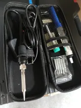 Juego de Kit de pistola para soldar LCD Digital, 60W, A-BF, 836D, soldadura de hierro, temperatura ajustable, herramientas eléctricas, puntas de soldadura