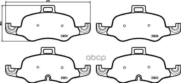 Колодки Тормозные Дисковые Xtra | Перед | Audi Tt(Fv3) 07/14- / Audi Tt Roadster(Fv9) 11/14- Brembo арт. P85160X