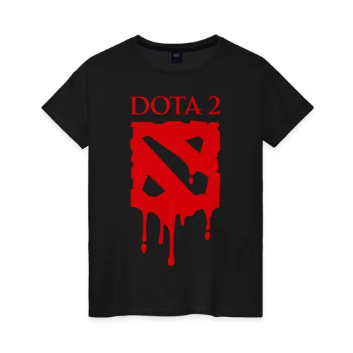 Женская футболка хлопок Кровавая Dota 2 | одежда
