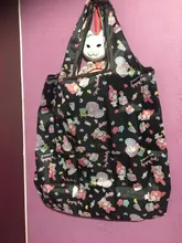 Bolso de compras grande y lavable, ecológico, reutilizable, de tela, plegable