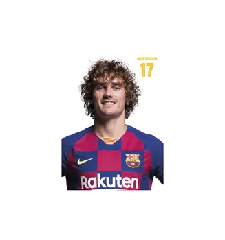 

POSTAL FC BARCELONA 2019/2020 GRIEZMANN bust