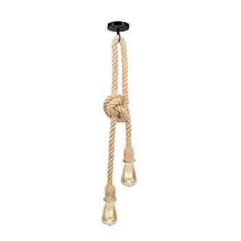 

Retro string light, with 2 lamp heads, each rope light 100 meters long, retro style country E27, suitable for