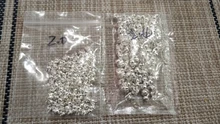 200 Uds. De abalorios chapados en oro y plata, Conector de cadenas de bolitas, 1,5mm, 2mm, 2,4mm, 3,2mm