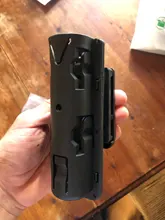 360 grados de rotación Baton funda Extensible Baton negro funda, soporte negro defensa seguridad gemelos iniciales,