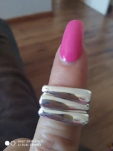 Foxanry minimalista de Plata de Ley 925 Plata Lisa anillos para las mujeres nueva moda geométricos irregulares Punk fiesta Hiphop joyería regalos