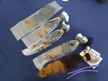 Lace Closure Bundles Weaves-Extension Remy-Hair Body-Wave Spark Ombre 100%Human-Hair