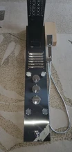 Bathroom Shower Faucet Temperature-Screen Black/brushed Luxury Mixer Tap Column 